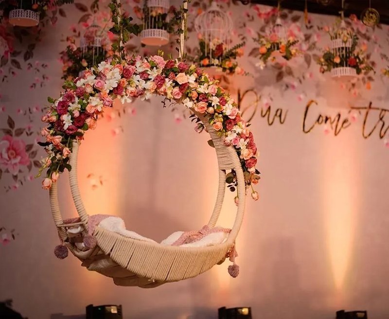 Garden ceremony setup